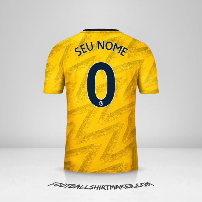 Camisa Arsenal 2019/20 II -  seu nome - 0