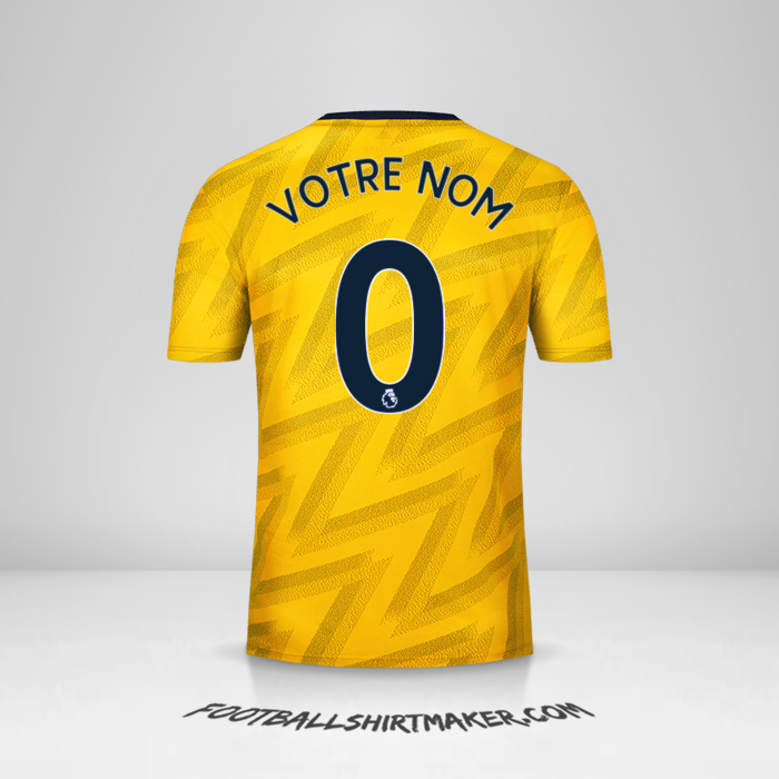 Maillot Arsenal 2019/20 II -  votre nom - 0