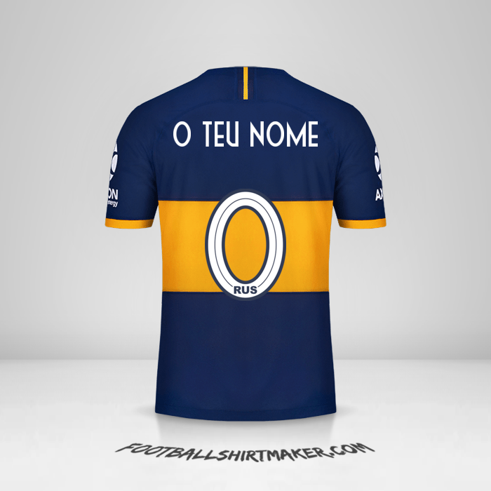 Camisola Boca Juniors 2019/20 -  o teu nome - 0