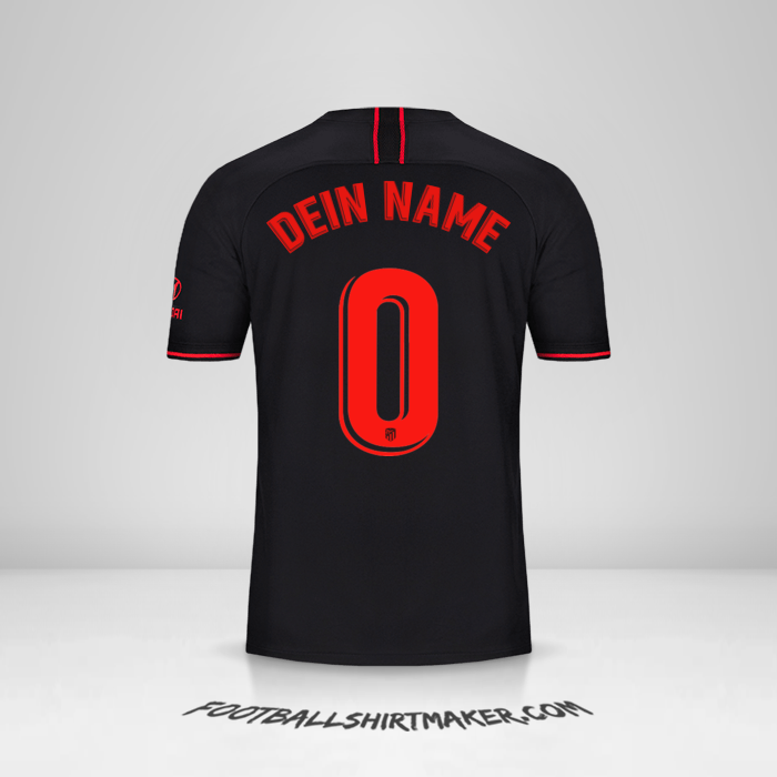 Trikot Atletico Madrid 2019/20 II -  dein name - 0