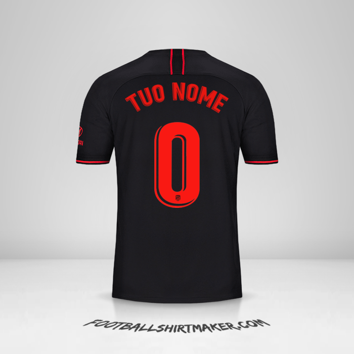 Maglia Atletico Madrid 2019/20 II -  tuo nome - 0
