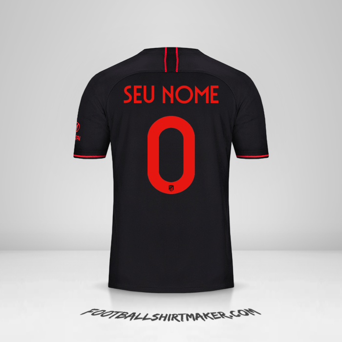 Camisa Atletico Madrid 2019/20 Cup II -  seu nome - 0