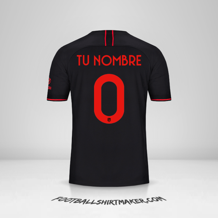 Camiseta Atletico Madrid 2019/20 Cup II -  tu nombre - 0