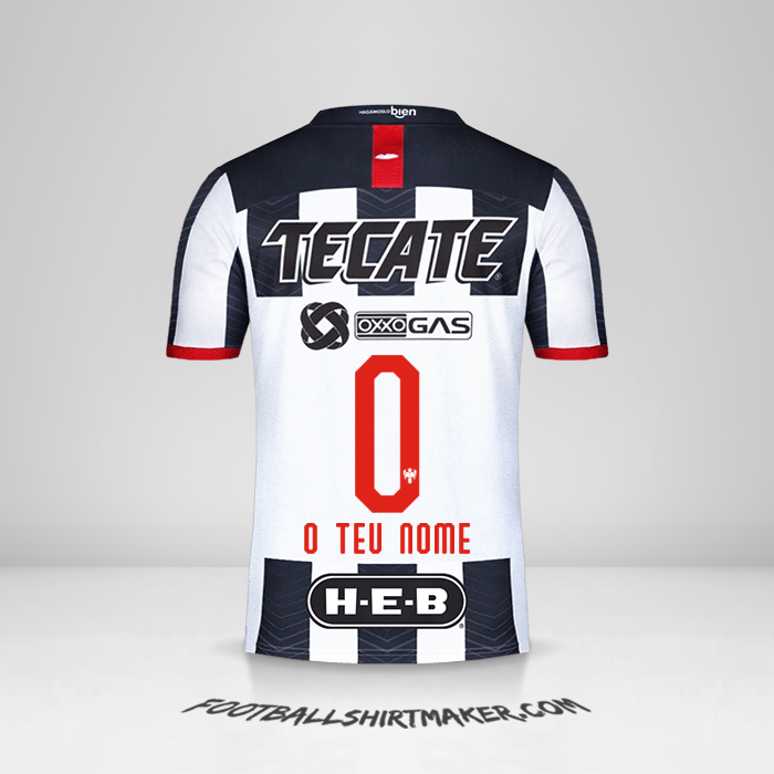 Camisola Monterrey 2019/20 -  o teu nome - 0