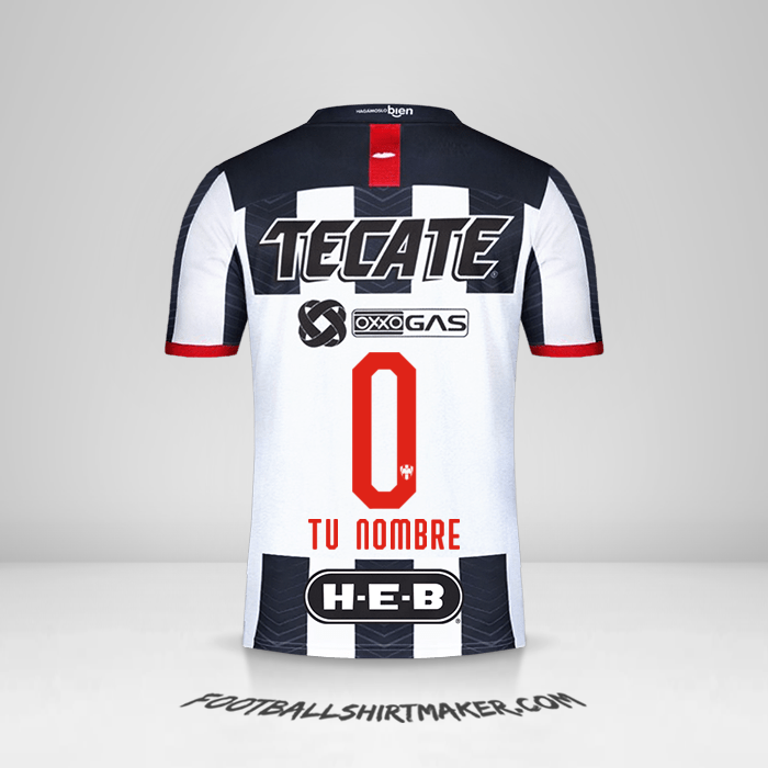 Jersey Monterrey 2019/20 -  tu nombre - 0