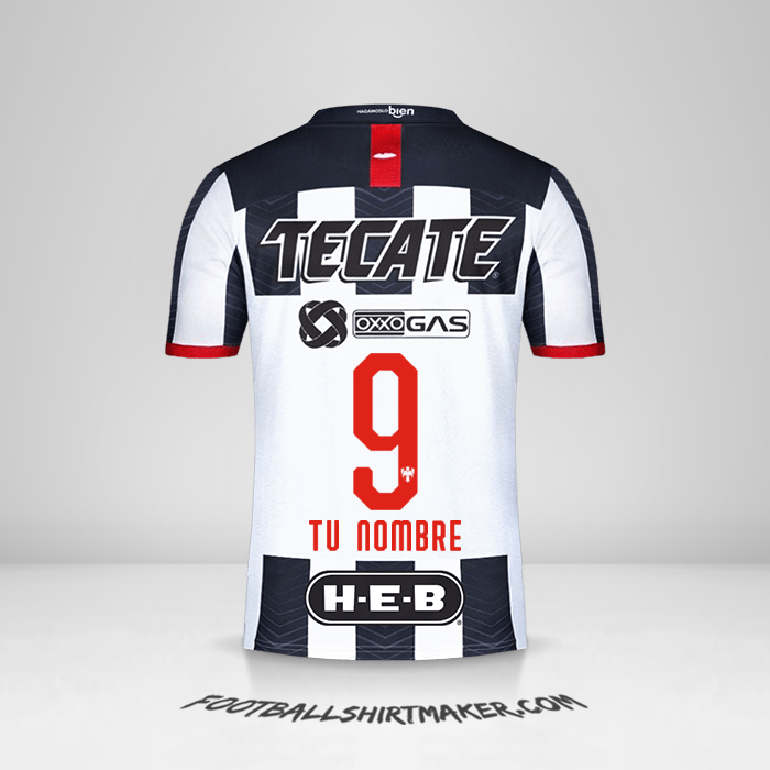 Camiseta Monterrey 2019/20 número 9 tu nombre