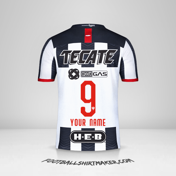 Monterrey 2019/20 jersey number 9 your name