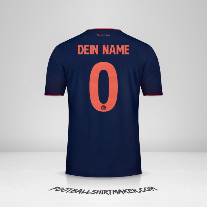 Trikot FC Bayern Munchen 2019/20 UCL -  dein name - 0