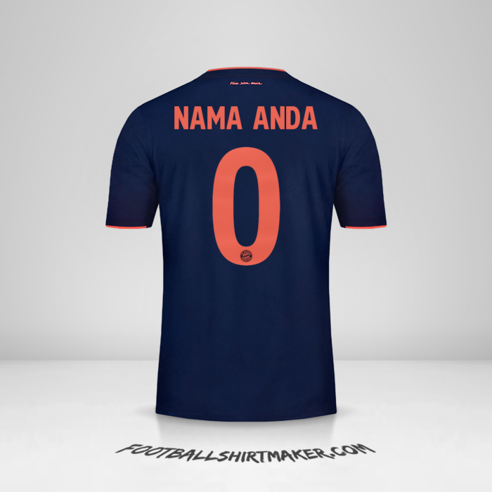 Jersey FC Bayern Munchen 2019/20 UCL -  nama anda - 0