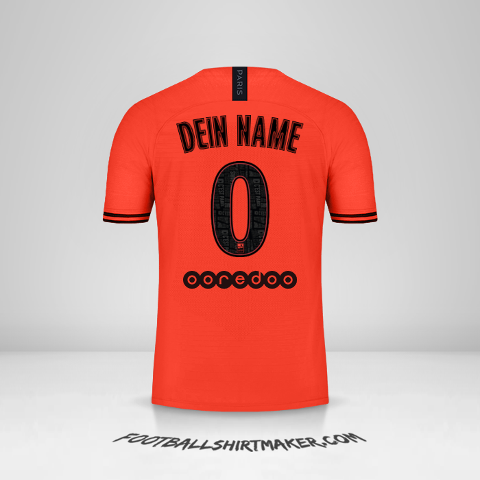 Trikot Paris Saint Germain 2019/20 II Jordan -  dein name - 0