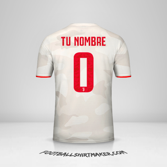 Jersey Juventus FC 2019/20 Cup II número 0 tu nombre