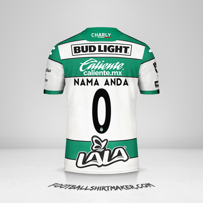 Jersey Santos Laguna 2019/20 -  nama anda - 0