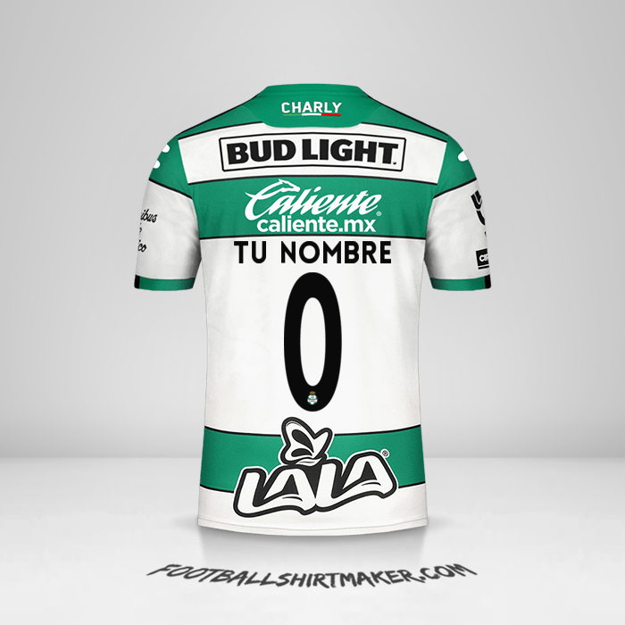 Jersey Santos Laguna 2019/20 -  tu nombre - 0