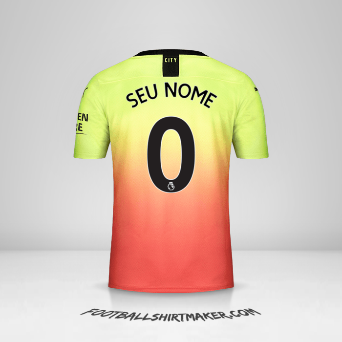 Camisa Manchester City 2019/20 III -  seu nome - 0