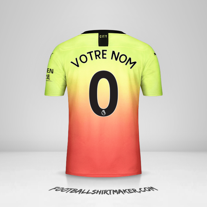 Maillot Manchester City 2019/20 III -  votre nom - 0