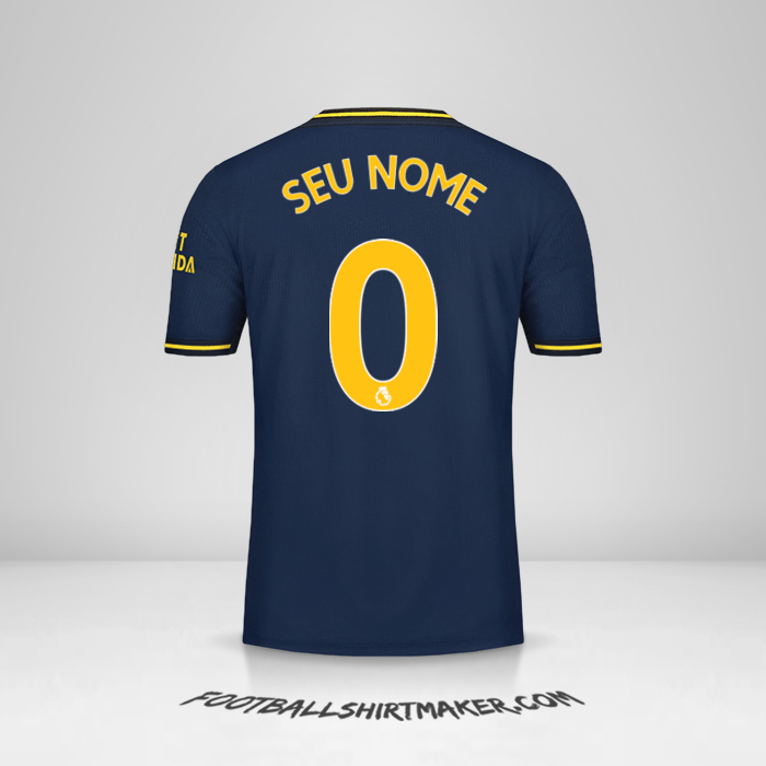 Camisa Arsenal 2019/20 III -  seu nome - 0