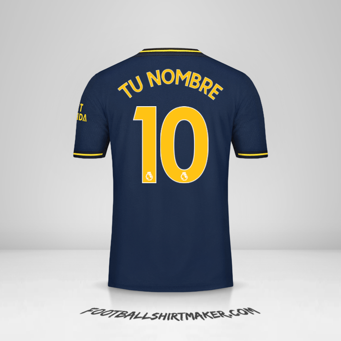 Camiseta Arsenal 2019/20 III número 10 tu nombre