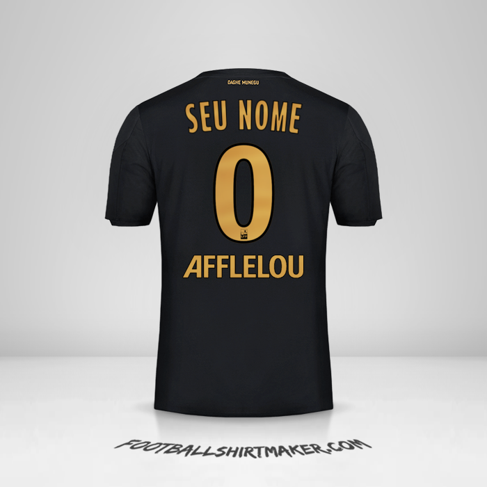 Camisa As Monaco 2019/20 II -  seu nome - 0