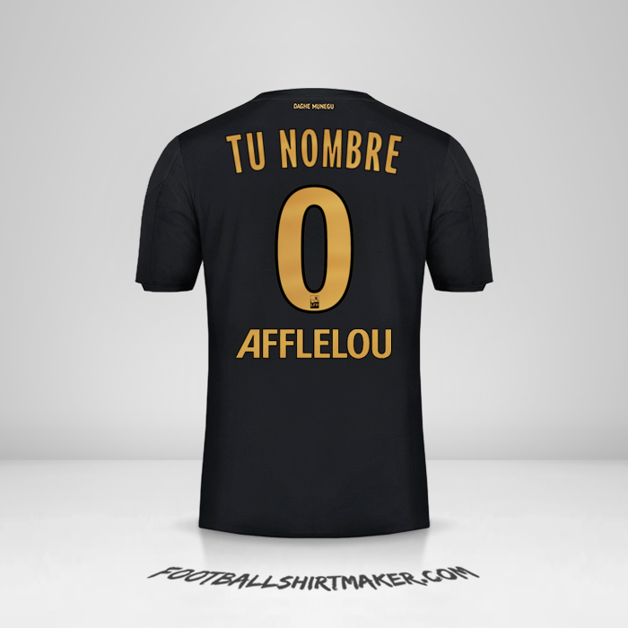 Jersey As Monaco 2019/20 II número 0 tu nombre