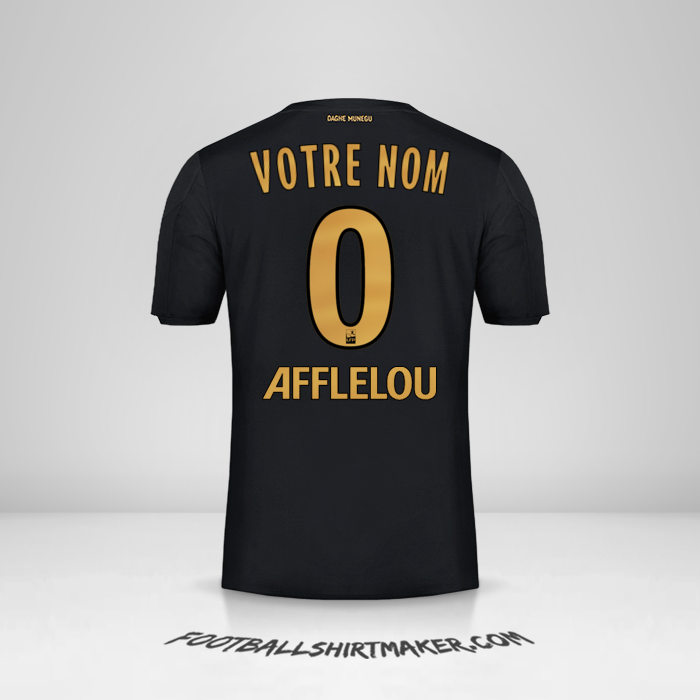 Maillot As Monaco 2019/20 II -  votre nom - 0