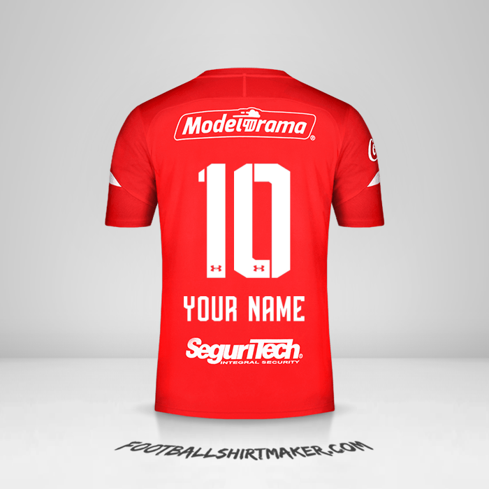 Toluca FC 2019/20 jersey number 10 your name