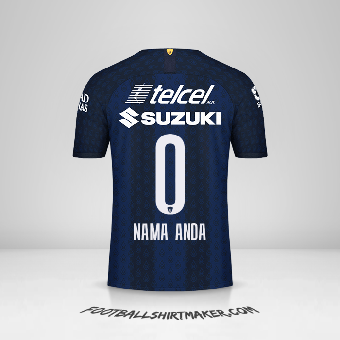 Jersey Pumas UNAM 2019/20 II -  nama anda - 0