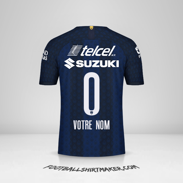 Maillot Pumas UNAM 2019/20 II -  votre nom - 0