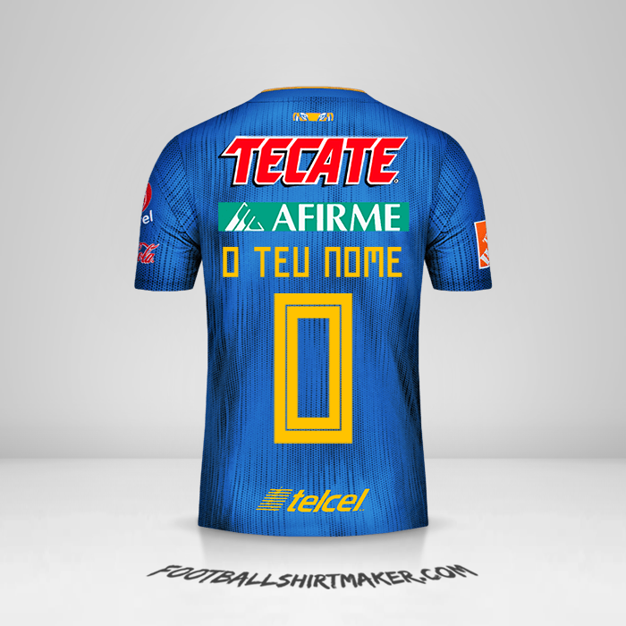 Camisola Tigres UANL 2019/20 II -  o teu nome - 0