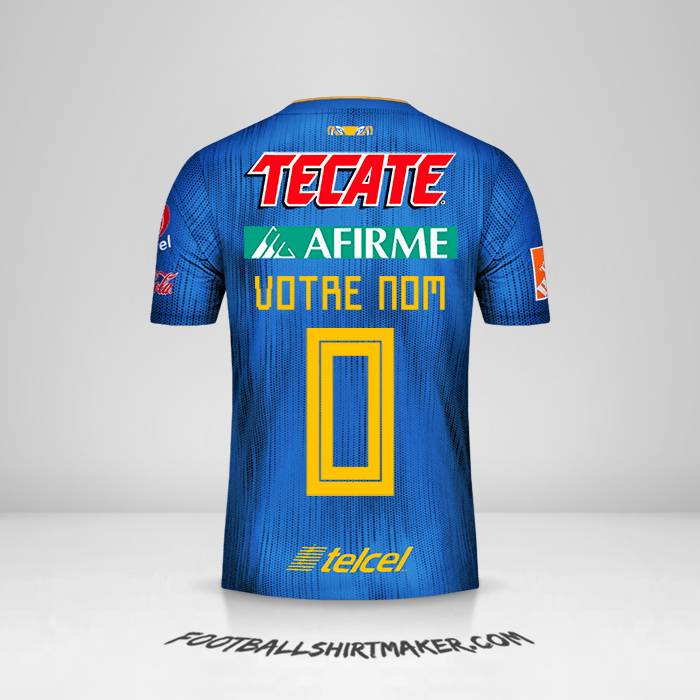 Maillot Tigres UANL 2019/20 II -  votre nom - 0