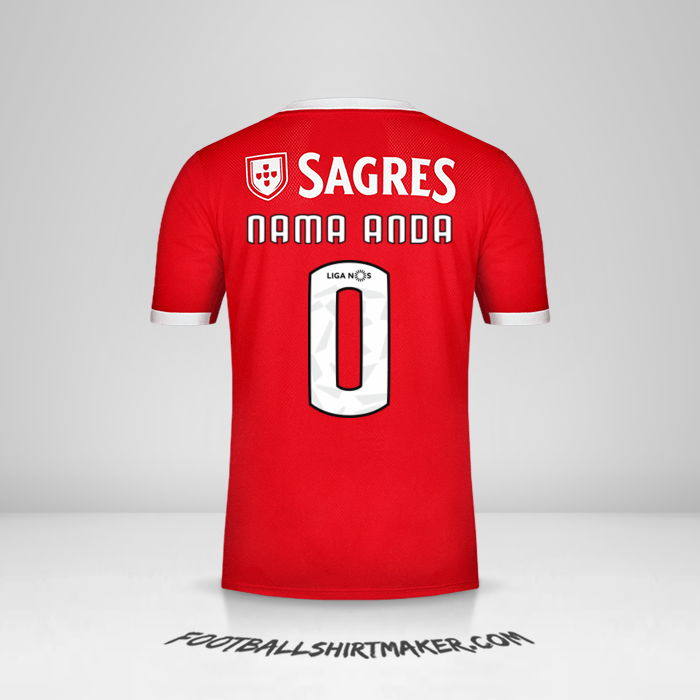 Jersey SL Benfica 2019/20 -  nama anda - 0