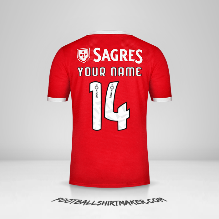 SL Benfica 2019/20 shirt number 14 your name