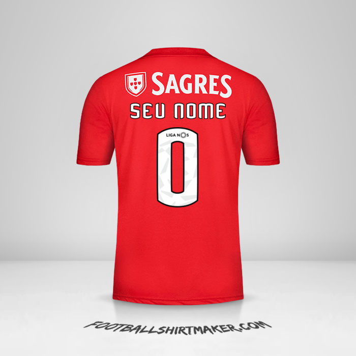 Camisa SL Benfica 2018/19 -  seu nome - 0