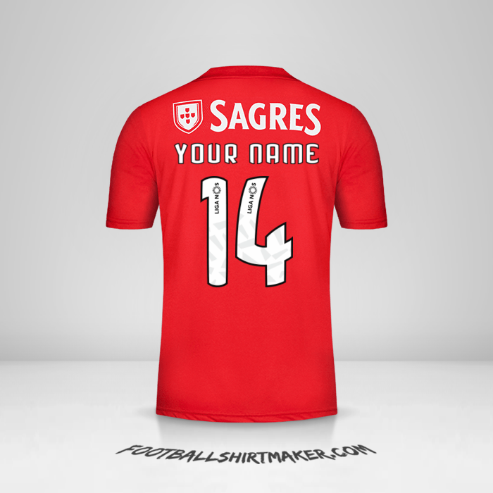 SL Benfica 2018/19 shirt number 14 your name