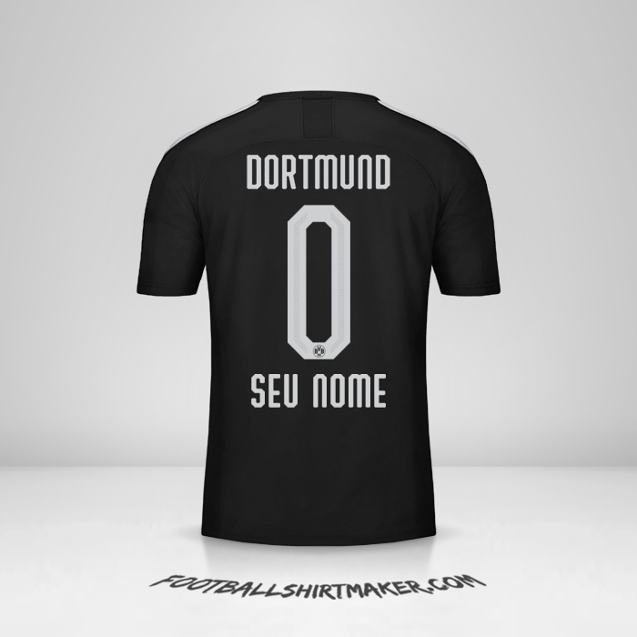 Camisa Borussia Dortmund 2019/20 II -  seu nome - 0