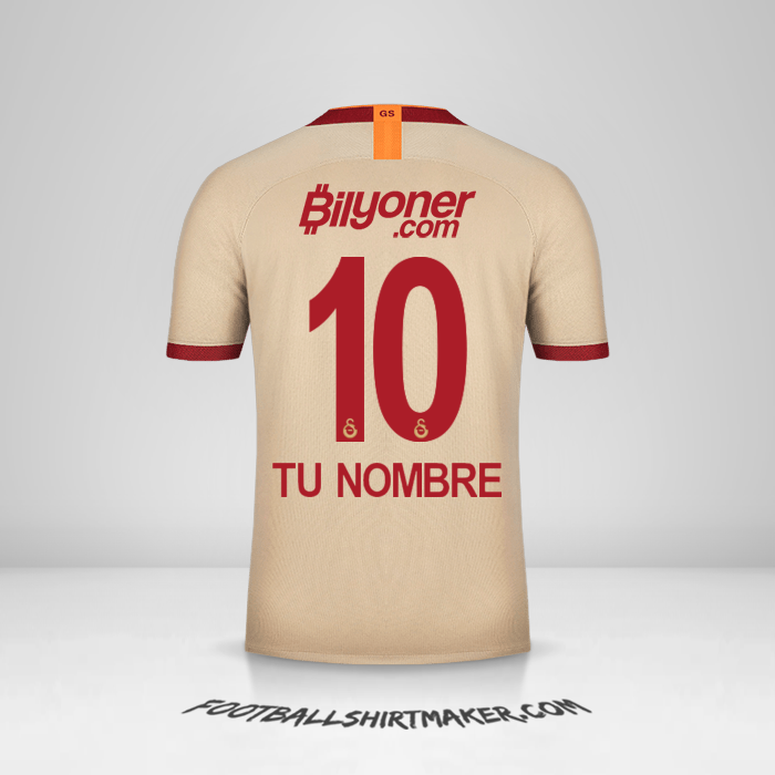 Jersey Galatasaray SK 2019/20 II número 10 tu nombre