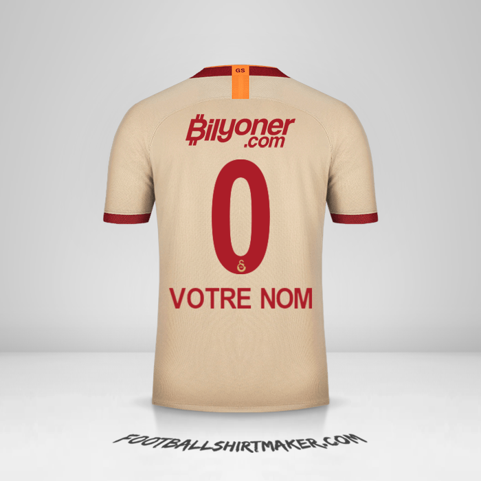 Maillot Galatasaray SK 2019/20 II -  votre nom - 0