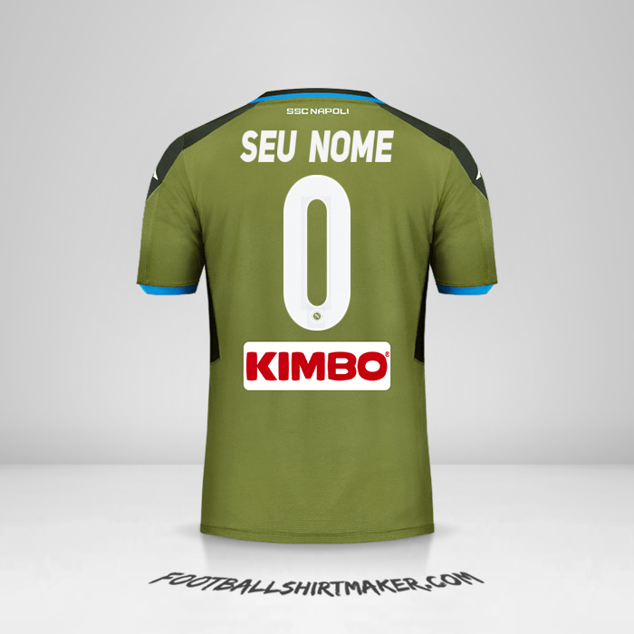 Camisa SSC Napoli 2019/20 II -  seu nome - 0