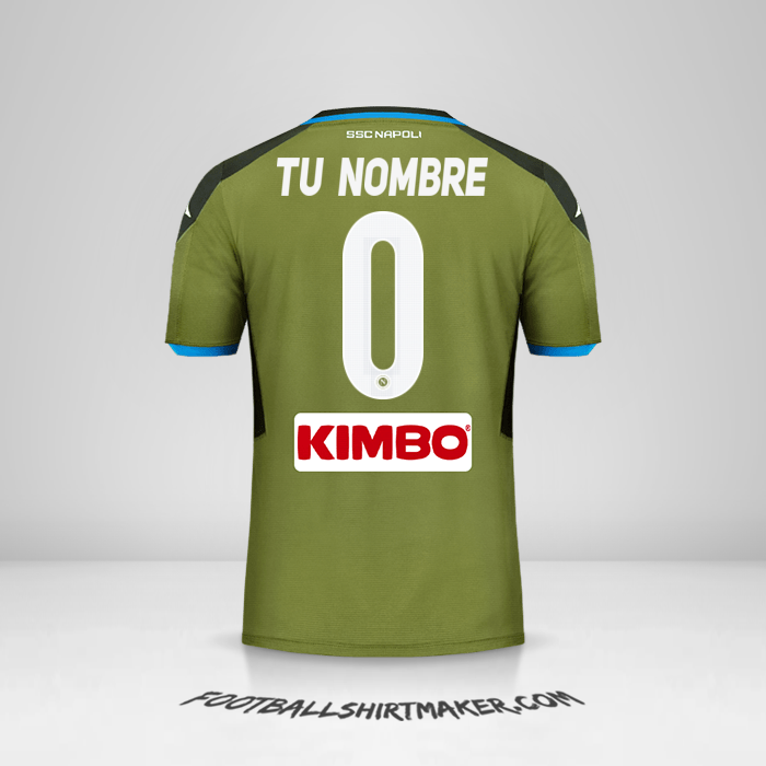 Camiseta SSC Napoli 2019/20 II -  tu nombre - 0