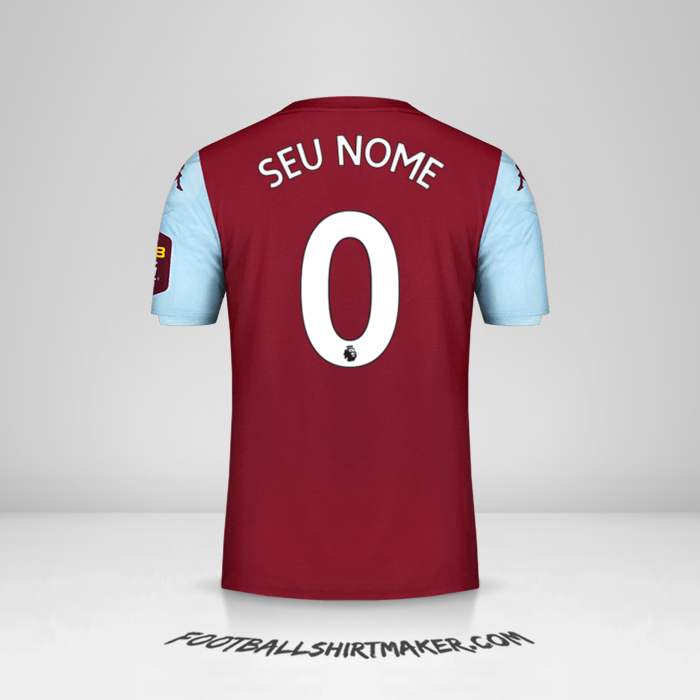 Camisa Aston Villa FC 2019/20 -  seu nome - 0