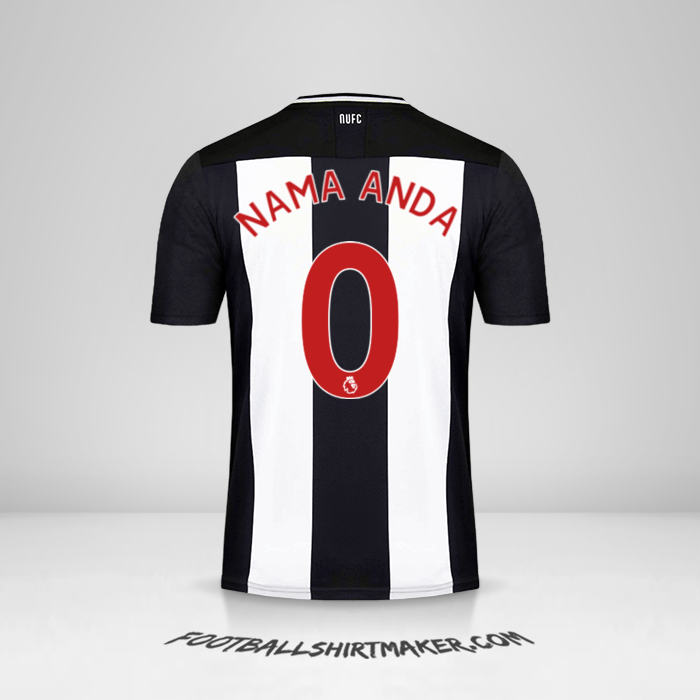 Jersey Newcastle United FC 2019/20 -  nama anda - 0