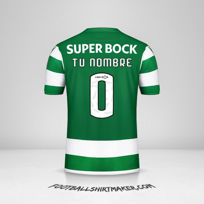 Camiseta Sporting Clube 2019/20 -  tu nombre - 0