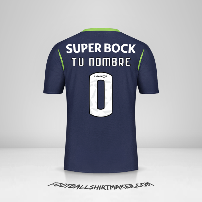 Camiseta Sporting Clube 2019/20 II -  tu nombre - 0