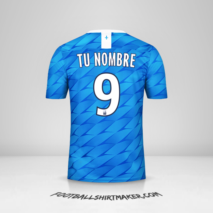 Camiseta Olympique de Marseille 2019/20 II número 9 tu nombre