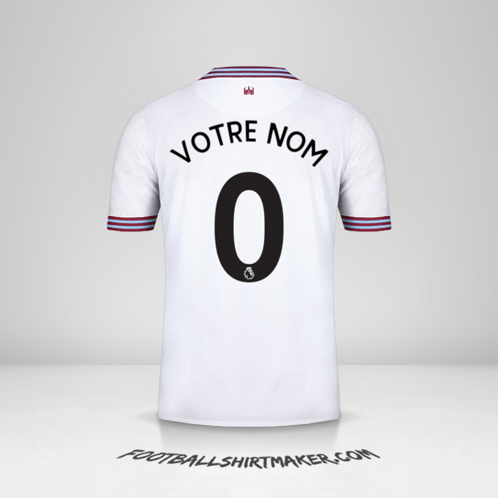 Maillot West Ham United FC 2019/20 II -  votre nom - 0