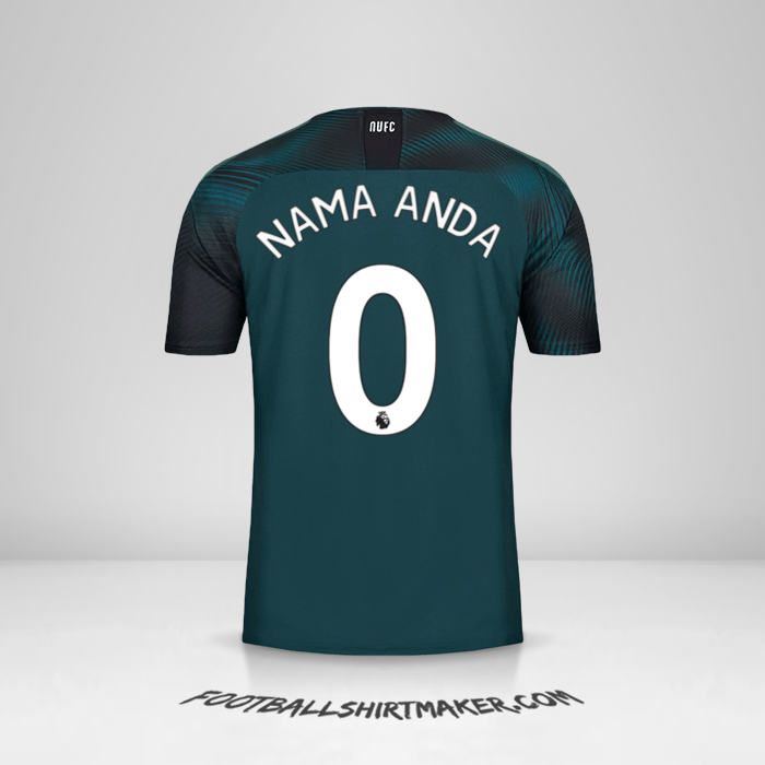 Jersey Newcastle United FC 2019/20 II -  nama anda - 0