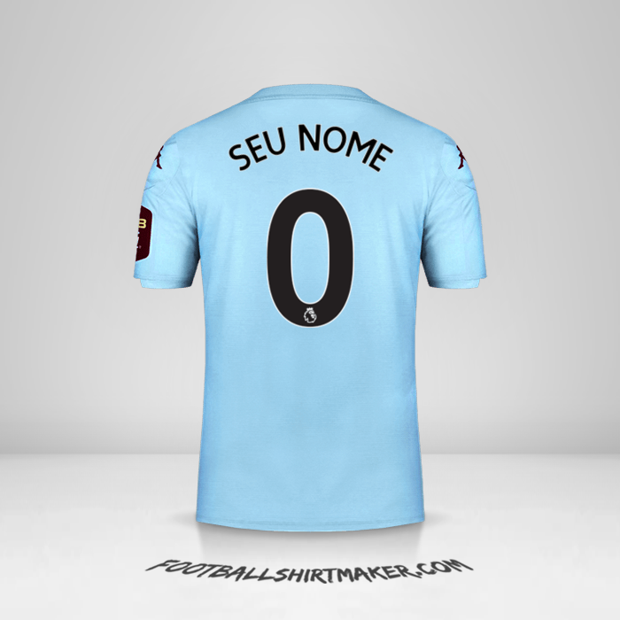 Camisa Aston Villa FC 2019/20 II -  seu nome - 0