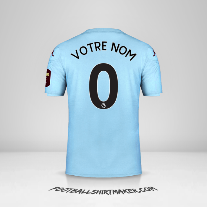 Maillot Aston Villa FC 2019/20 II -  votre nom - 0