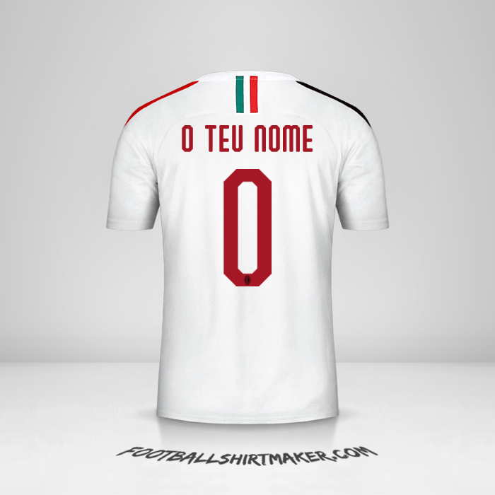 Camisola AC Milan 2019/20 II -  o teu nome - 0