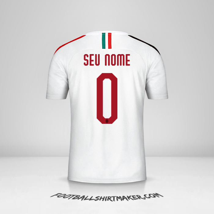 Camisa AC Milan 2019/20 II -  seu nome - 0