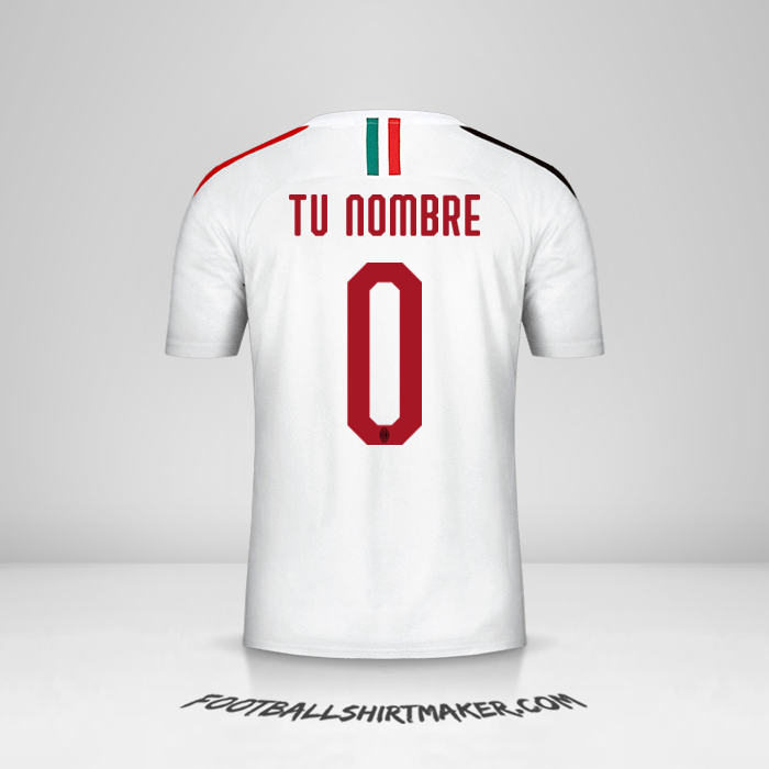 Camiseta AC Milan 2019/20 II -  tu nombre - 0